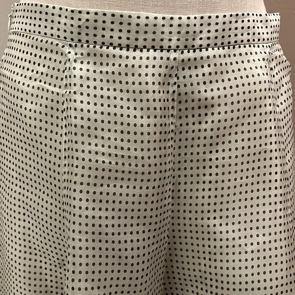 VINTAGE Banana Republic Silk Chiffon Dotted Swing Circle Skater Skirt size 4 - Picture 17 of 17